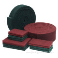 70*100mm abrasive green polishing non woven scouring pads